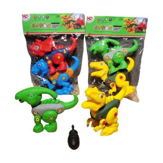 Dinosaur Set 4Asst 2Pcs/Pvc