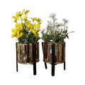 Circular Golden Pot Medium 1 {Each Piece}