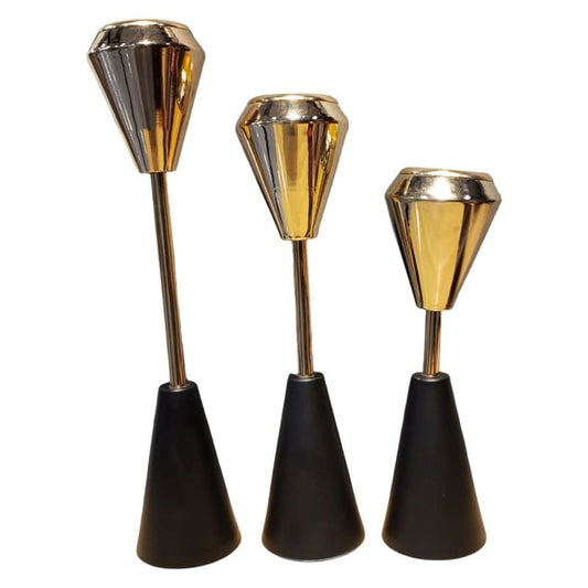 3 Pcs Straight Design Candle Stand