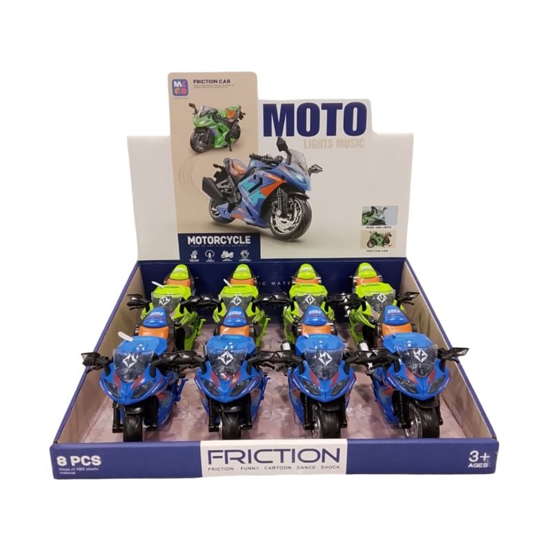 Friction Motorbike With Music D500-36 {Each Piece}