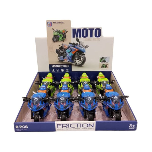 Friction Motorbike With Music D500-36 {Each Piece}