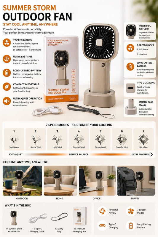 Mini Storm Portable Fan