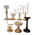 Sculptural gold and crystal candle holders {Each Piece}
