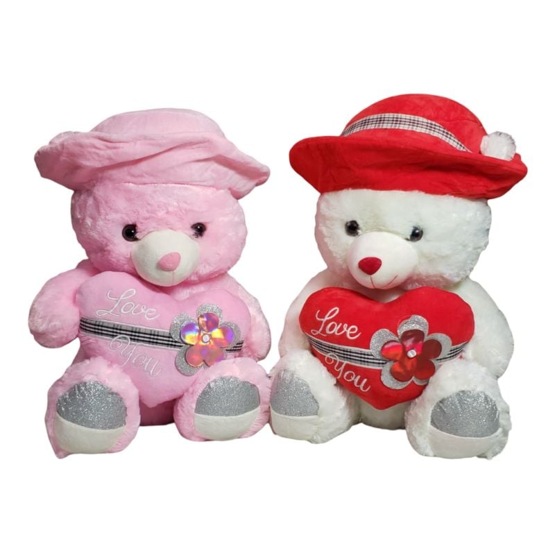 Teddy Bear Cap Soft 40Cm Medium {Each Piece}