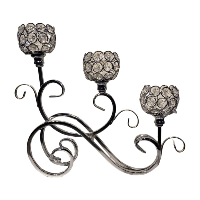 Crystal Loop Candle Stand