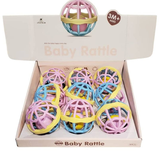 Baby Rattle Ball 9Pcs/D.Bx