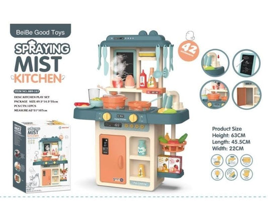 35Cm Kitchen Set W/Light&Music,W/Waterin