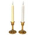 Spiral Design Dinner Candle With Stand {Each Piece}