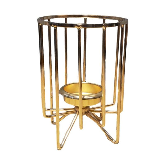 Golden Cage Candle Stand {Large Size}