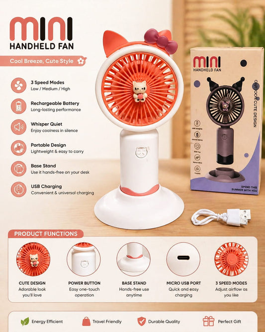 Kitty Breeze Mini Fan