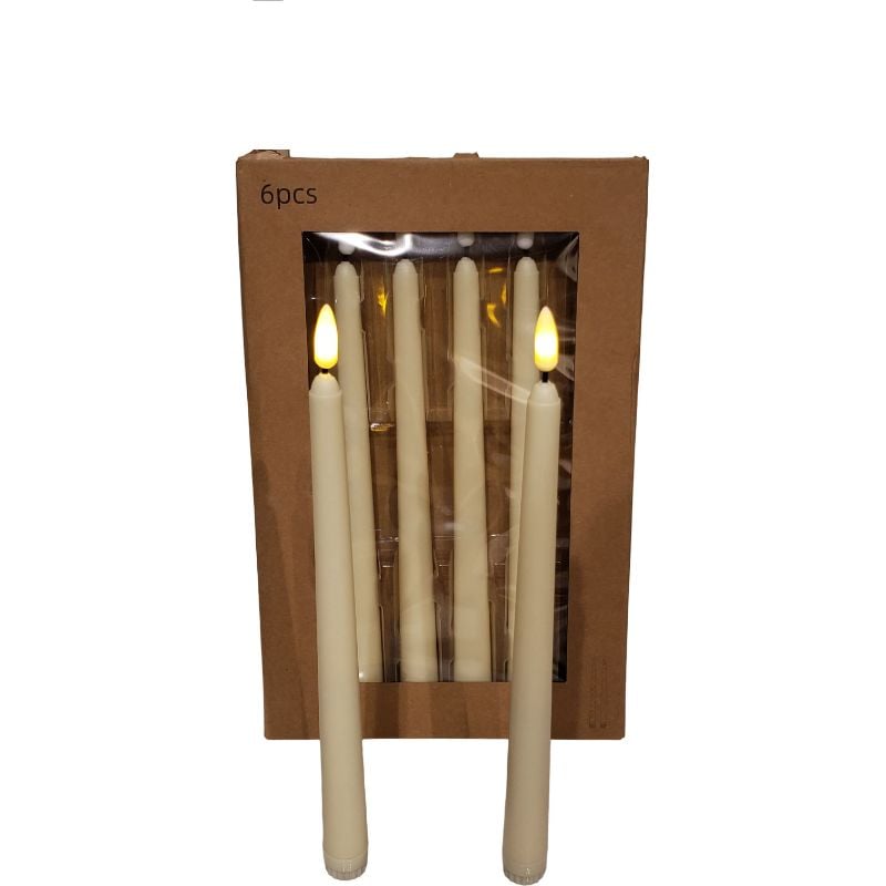 Natural Dinner Candle Large Size {Eaqch Piece}