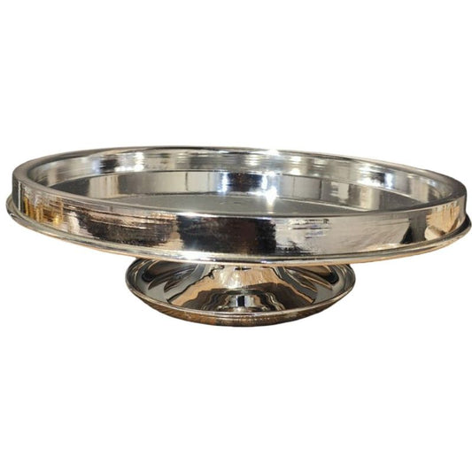 Silver Cake Dish