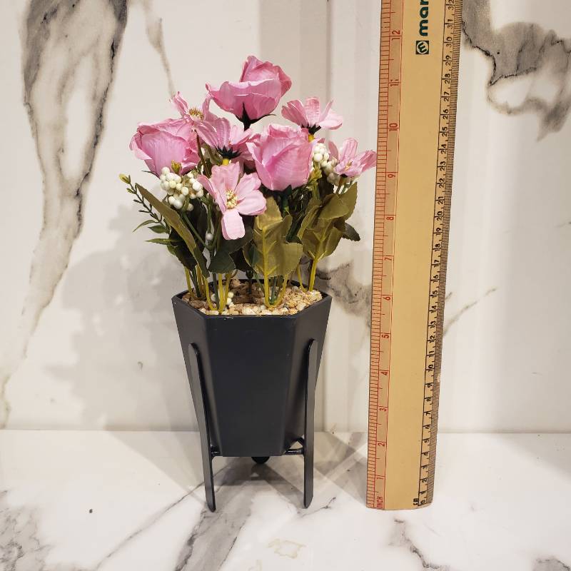 Black Pot With Black Stand