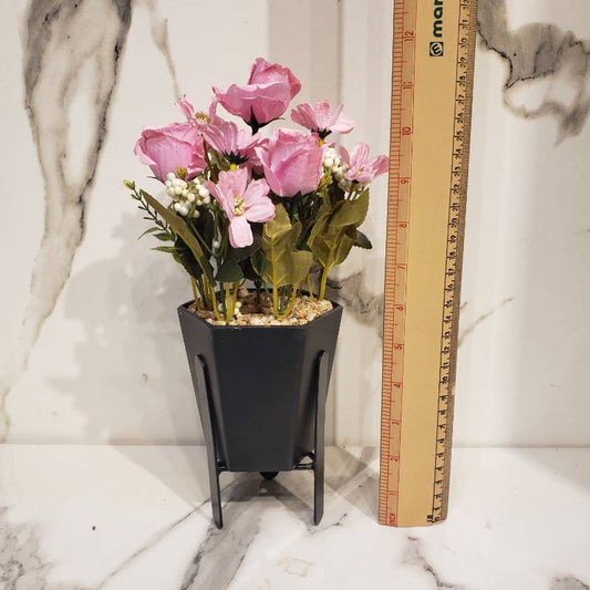 Black Pot With Black Stand