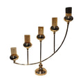 Candle Stand Golden 5 Pcs Without Candle