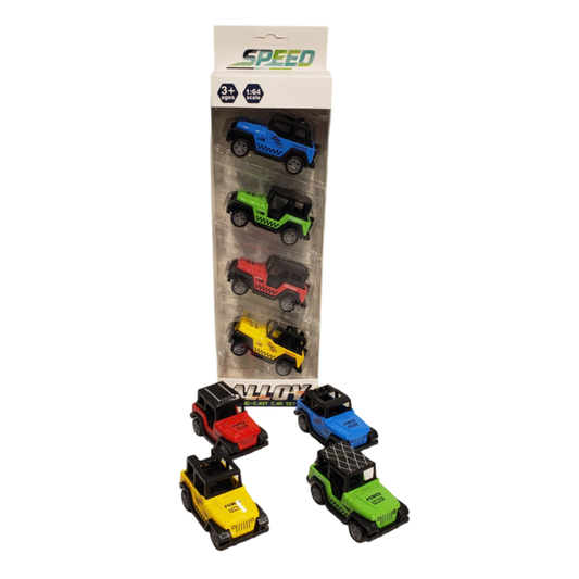 Pull Back Metal Car 4 Pcs Set MC-44