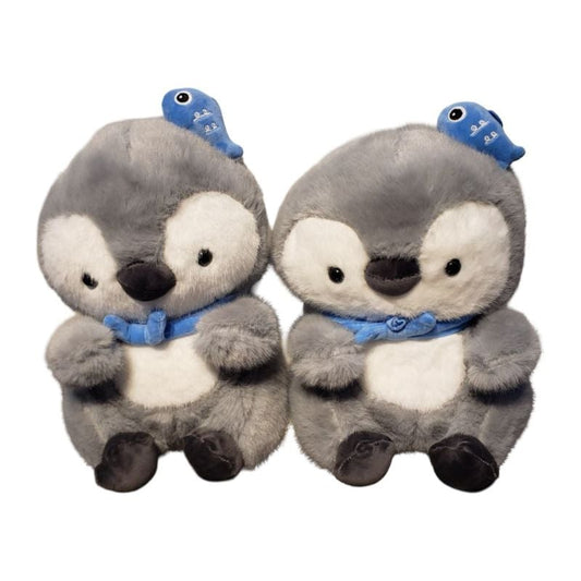 Penguin With Fish 35Cm New {Each Piece}