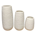 PVS Textured Vase {3Pcs set}