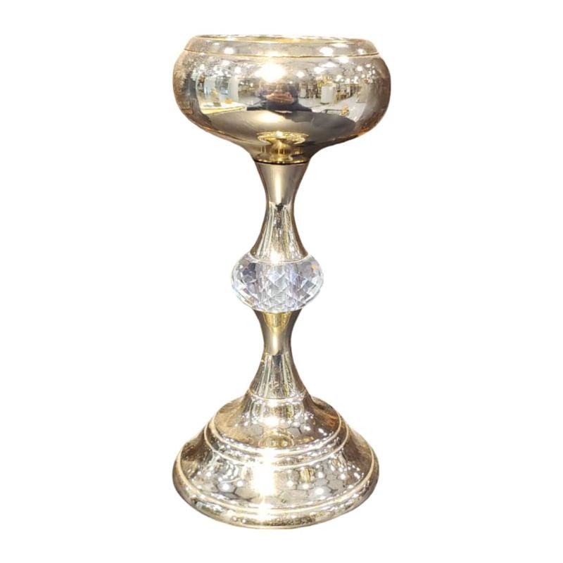 Crystal Pillar Candle Holder
