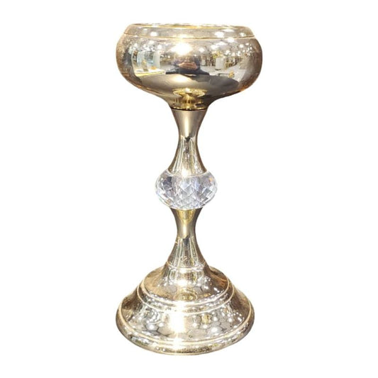 Crystal Pillar Candle Holder