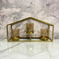 3 Steps Golden Candle Stand