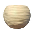 Circular Fiber Large Pot White & Black