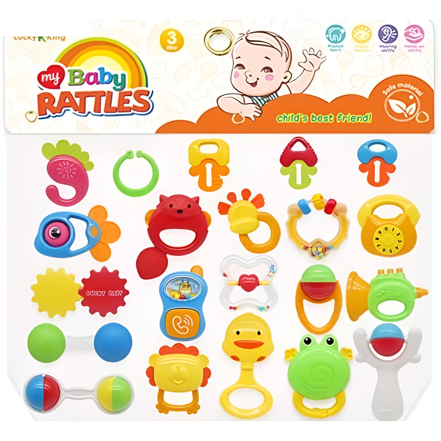 My Baby Rattles Set (22Pcs)