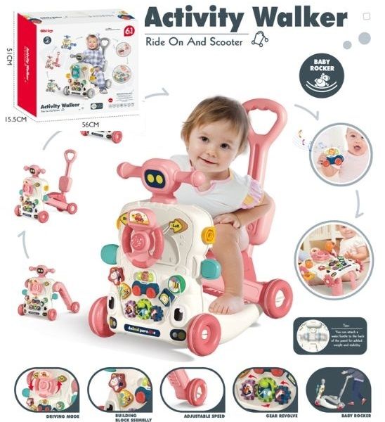 Activity Walker,6 In 1,W/Light And Music