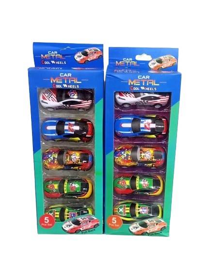 Tin Metal Allow Car 5Pcs Set