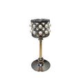 Ornate Pearl and Silver Candle  Stand