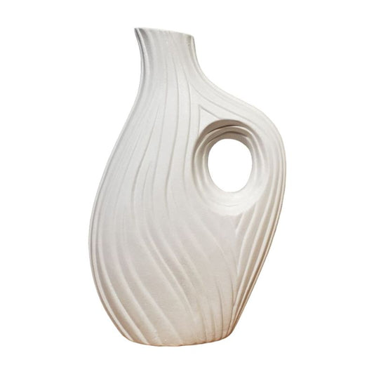 1 Piec Handle Mug White Vase