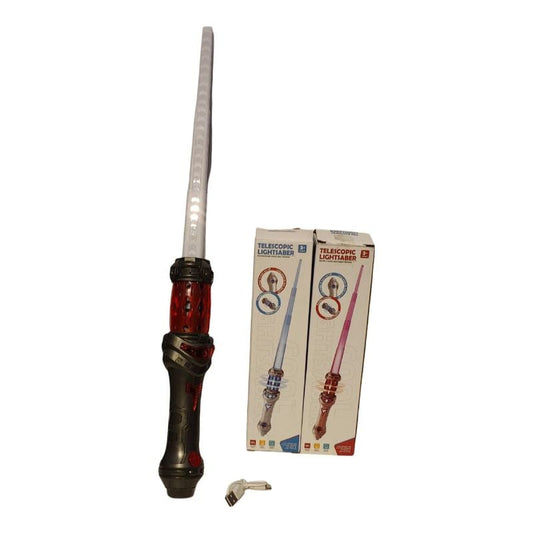 Telescopic Lightsaber  4 Clrs Mix  W/Lig