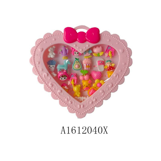 Fashion Girls Rings - 24 Pcs