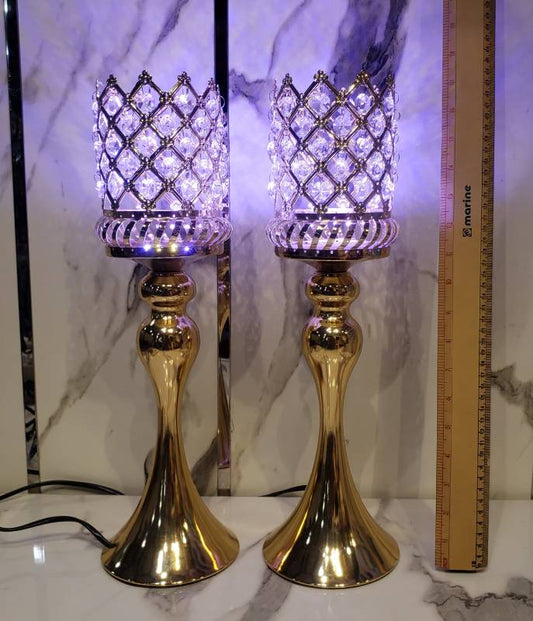 Pearls Design Metal Lamp Large