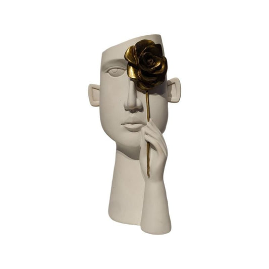 Resin Large Face Vase
