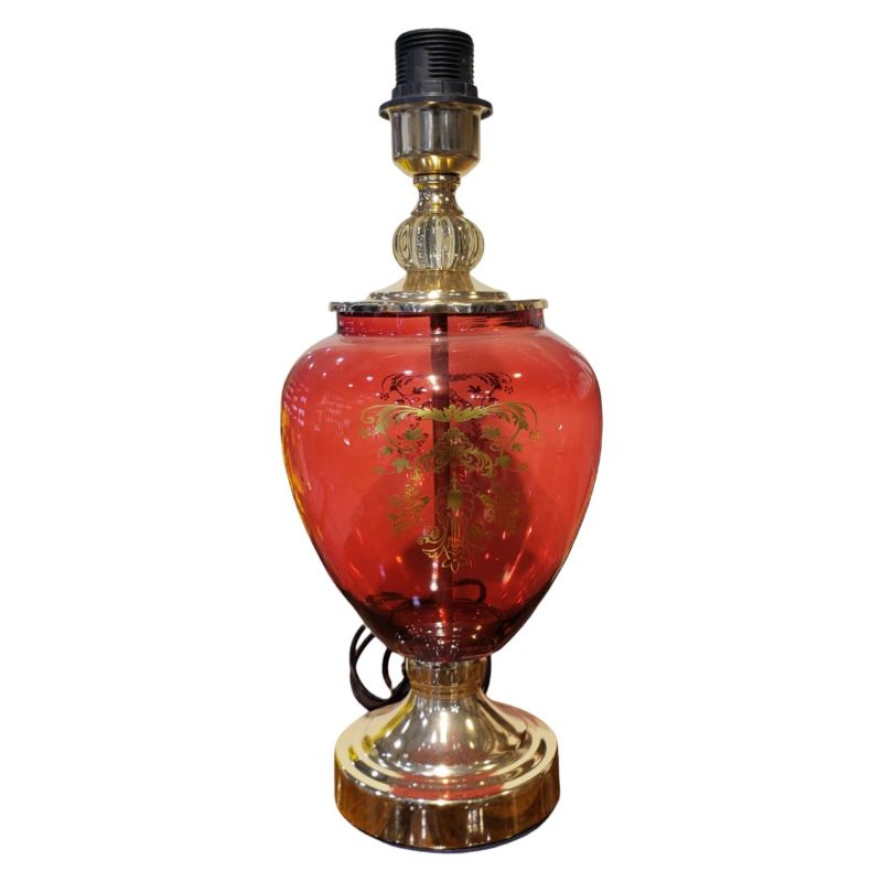 Black & Red Candy Lamp Large
