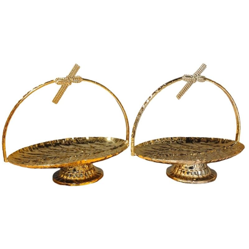 1 Piece Dish Platter Golden 1