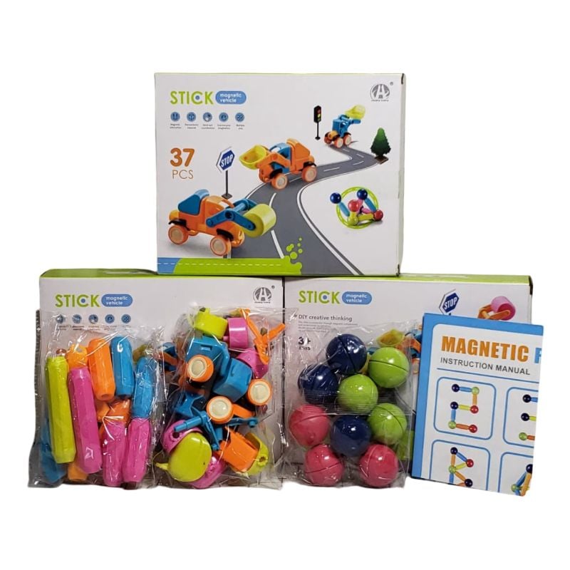 37Pcs Magnetic Block Set, P.Bx