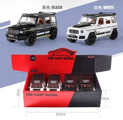 1:18 P/B Alloy Car W/Light&Sound,4Pcs/D.