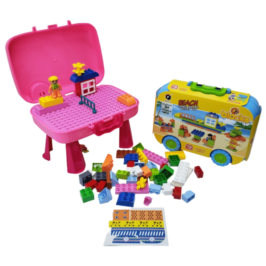 Beach Blocks Suitcase 72 Pcs