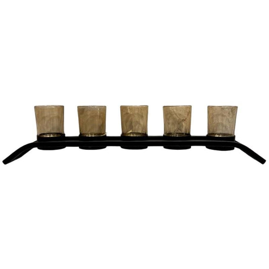 5 Steps Black Candle Stand