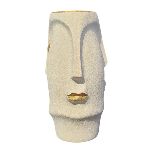 One Eye White vase