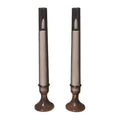 Dinner Candle With Tube Smoke Black