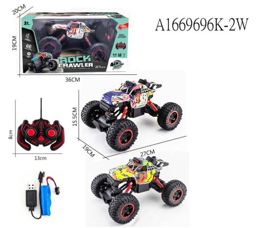 1:12 Four Way R/C Climbing Car 2Asst Mix