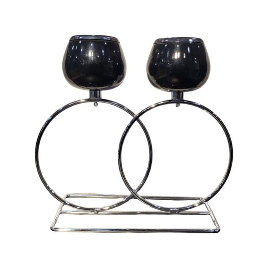 Black Top Ring Candle Stand {Each Piece}