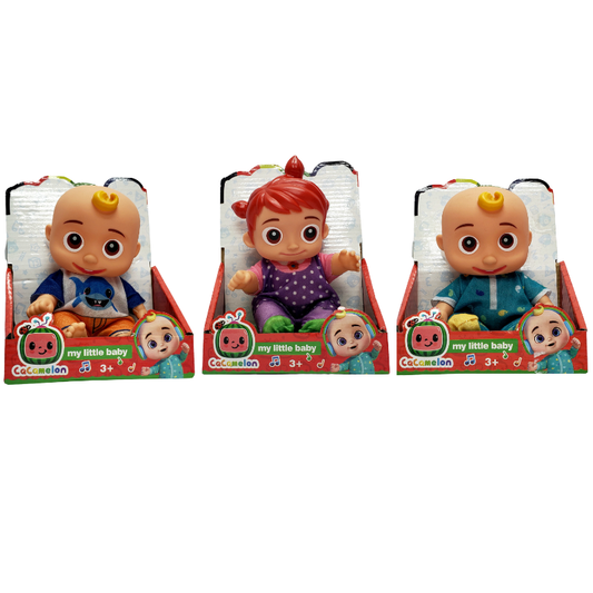 8 Inch Cocomelon Doll. Vinyl Body. W/Mus