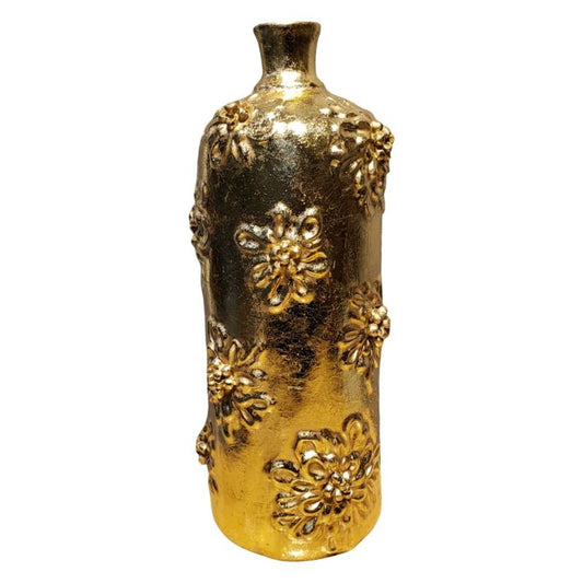 Flower Embossed Design Vase