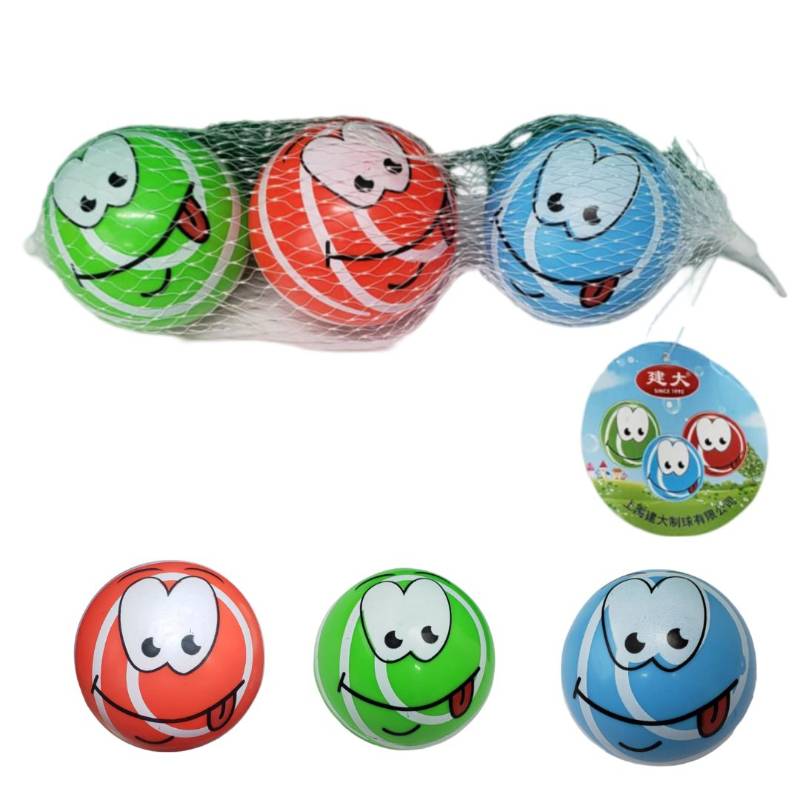 Cartoon Eyes Ball 3inch {Pack Of 3 Balls}