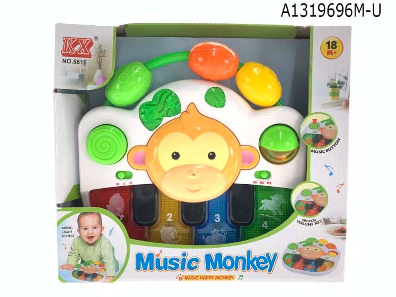 Music Monkey , W/Light & Music, T.Bx