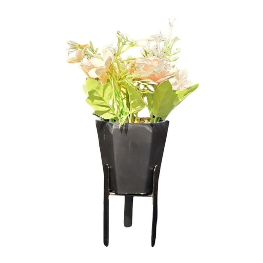 Black Pot With Black Stand
